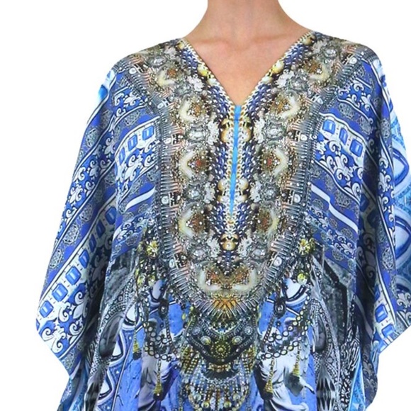 Blue and White Kaftan Dress for Sale-Caftan Dres - Picture 6 of 6